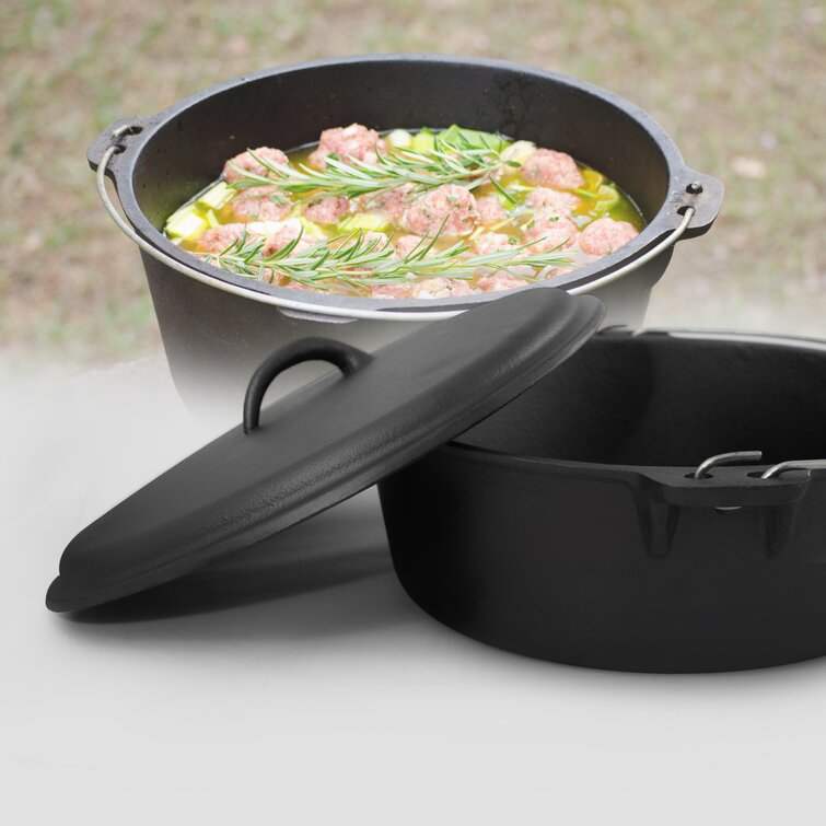 Cook Pro 6 Quarts Cast Iron Round Dutch Oven & Reviews | Wayfair